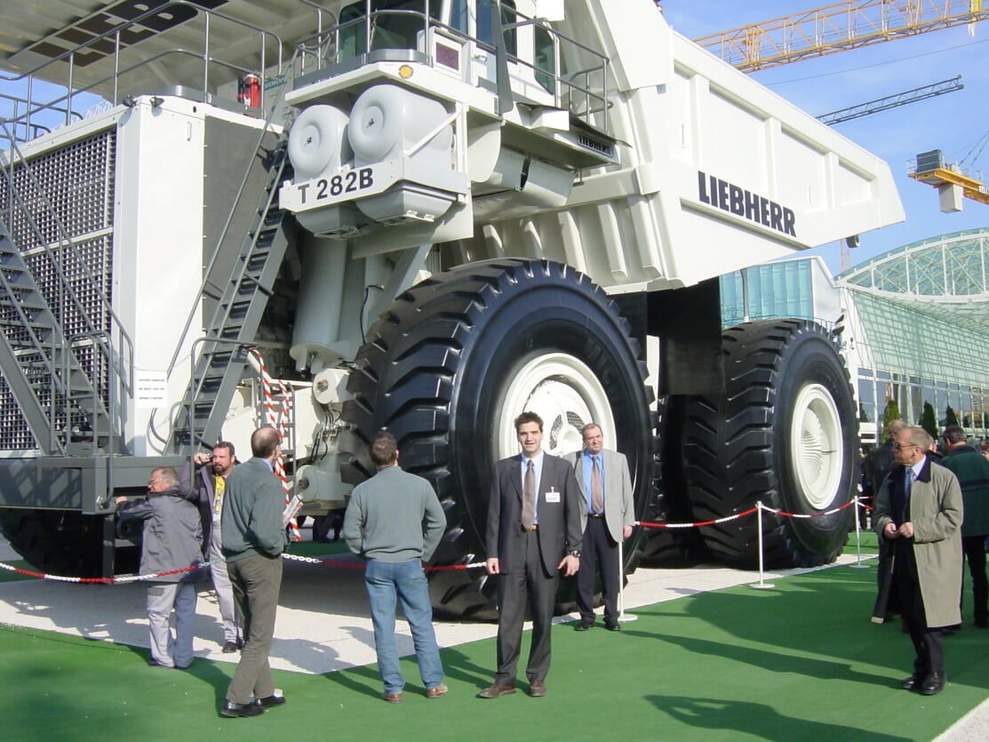 Michael Weilguny bei der Bauma 2004