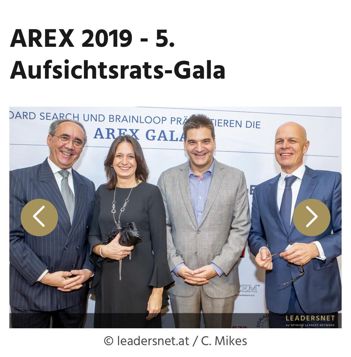 Michael Weilguny AREX Gala 2019 Aufsichtsrat Excellence Gala